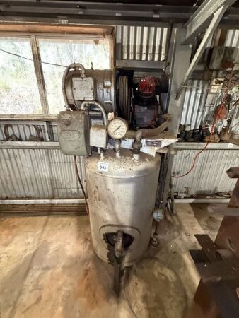 Twin Cyl upright air compressor - 3-phase