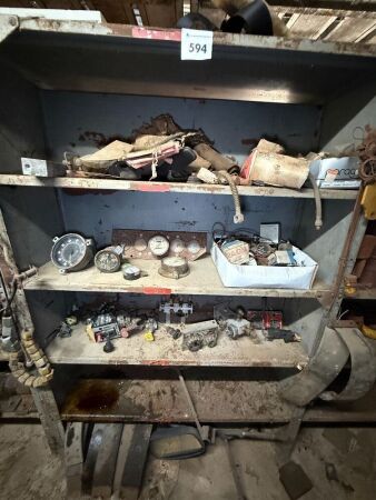 Shelving unit with contents