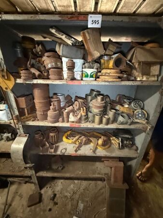 Shelving unit with contents