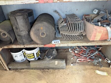 2 shelves of guttering supplies