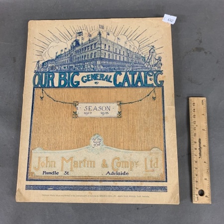 Vintage Catalogue from John Martin & Co Adelaide 1917-18 Season