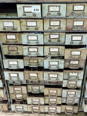 Organiser cabinet with various contents