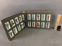 c1920's Cigarette Card Album inc. App. 250 Cards in 6 Sets inc, Trains, Wrestling, Miltary, Horses Etc - 2