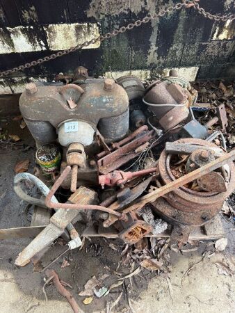 Pallet of vintage generator and electric motors