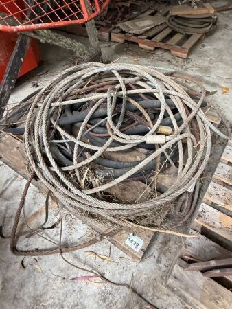 Pallet of cable and hose