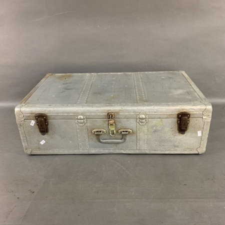 Vintage Aluminium Clad Flight Suitcase