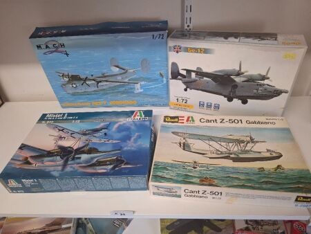 Mach Consolidated PB2-Y Coronda, Italeri Mistel 1 1:72, Revell Cant z-501 1:72 & Model svit Be-12 1:72