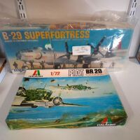 MPC B-29 Superfortress 1:72 & Italaerei Fiat BR20 Cicogna 1:72 Model Plane