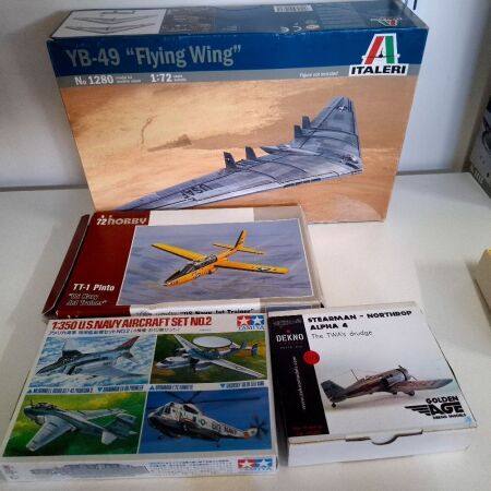 Italeri YB-49 Fyling wing 72 Hobby TT-1Pinto Tamiya US Navy Aircraft Set No.2 Golden Age Stearman Northrop Alpha 4