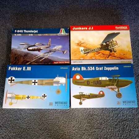 Fokker E.111, Avia Bk.534 Graf Zeppelin, F-84G Thunderjet, Junkers J.1 Profipack