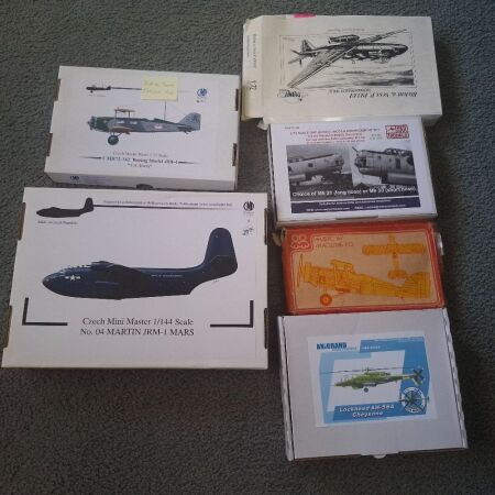 5 Model Aero Planes inc. Czech Masters Design, Planet Models & Anigrand Lockheed AH-56A Cheyenne Helicopter