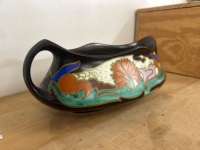 Unique Art Deco Twin Handled Pottery Bowl - Gouda Holland - 3