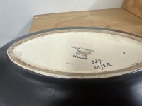 Unique Art Deco Twin Handled Pottery Bowl - Gouda Holland - 4