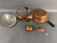 Vintage Copper & Brass Spirit Stove & Bain Marie - 3