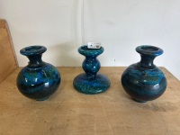 3 Mid Century Vases