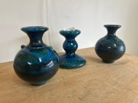 3 Mid Century Vases - 2