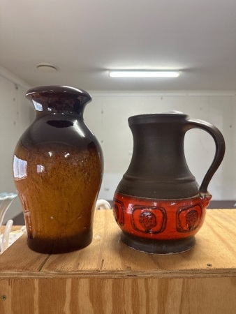 2 Mid Century German Vases