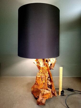 Mid Century Driftwood Sculptural Table Lamp
