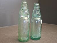 2 Vintage Bottles with Bridge and Marbles - Incs 1 F.Hopkinson Alfreton & D.Clifton & Co Stockport - 8