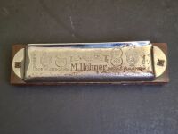 Omega Open Face Pocket Watch & Auto-Valve-Harp Made by M Hohner Germany Harmonica - 3