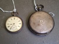 2 Silver Pocket Watches - Both Stamped 0935 - 5