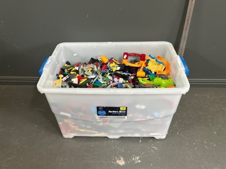Large Box Full of Lego Pieces
