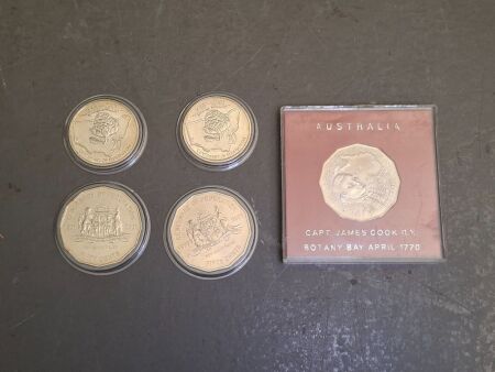 Collectable Australian 50cent (1970 & 2001) & 20cent Coins (2001)
