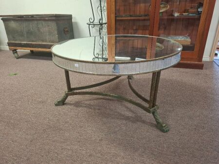 Art Deco Mirrored Occasional Table