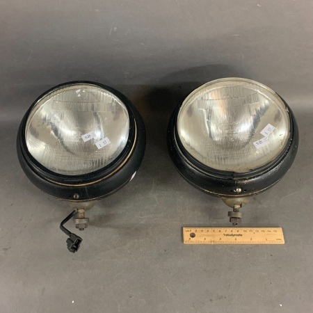 Pair of Cibie Super Oscar Car Spotlamps