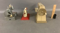 3 x Vintage Metal Toy Sewing Machines - 2 Vulcan & 1 Little Betty - 3