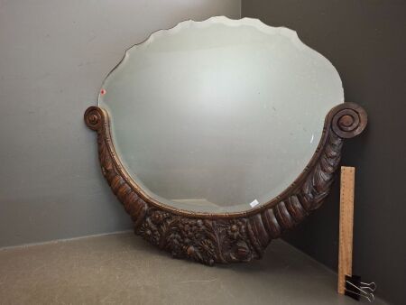Hand carved Bevelled Mirror