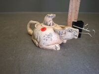 Hand Carved Stone Teapot