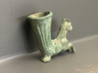 Ancient Persian Bronze Drinking Rhyton Vessel - 3
