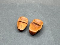 2 x Wooden Japanese Netsuke's - 3