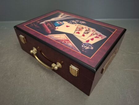 Poker Chip Set in Wooden Case