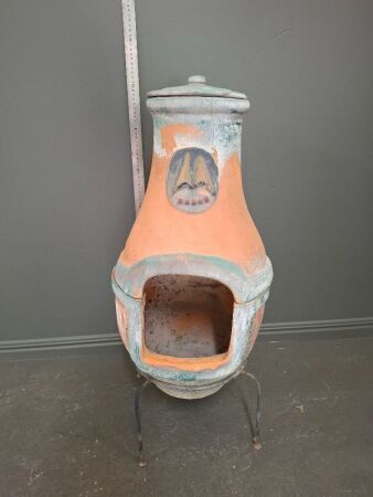 Rustic Clay Chiminea
