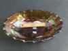 Large Marigold Carnival Glass Fruit Bowl - 3