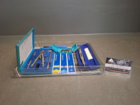 Tray of Vintage Drawing Instruments