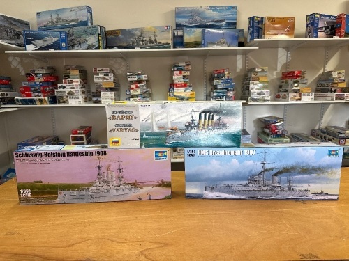 3 Model Battleships - Circa 1900s