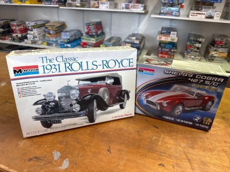 2 Monogram Model Cars