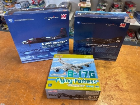 2 HM Airpower Series Fighter Jets & 1 Flying Fortress