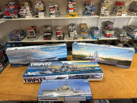 4 German Model Battleships
