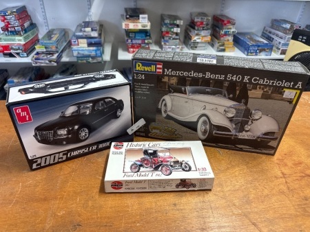 3 Various Model Cars