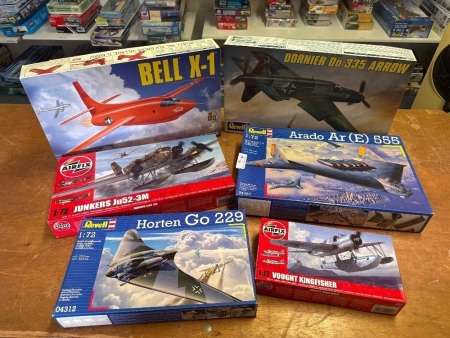 6 Various Model Aeroplanes