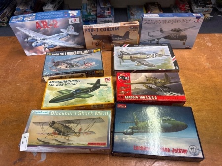 9 Various Model Aeroplanes