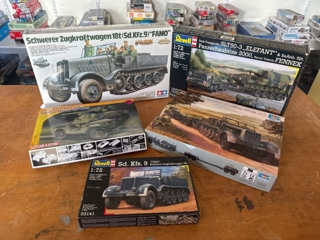 5 Various Model Vehicles