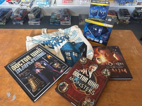 Assortment of Doctor Who Collectables