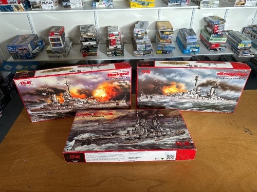 3 WW1 German Battleships