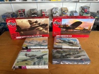 6 Military Model Aeroplanes - Mainly from United Kingdom, Incs Airfix & Spitfire