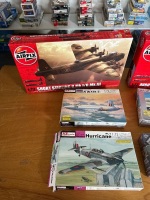 6 Military Model Aeroplanes - Mainly from United Kingdom, Incs Airfix & Spitfire - 2